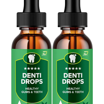 Denti Drops Pro Drops for Teeth and Gums, Denti Drops Pro Healthy Gums Teeth, Denti Drops Pro Reviews, Denti Drops Pro for Gums and Teeth Natural Liquid Supplement (2 Pack - 2 Month Supply)