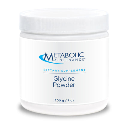 Metabolic Maintenance Glycine Powder - 1000 mg Glycine - Calm and Detox Support - Hypoallergenic Formula - Unflavored Powder - 200 Servings - 7 oz