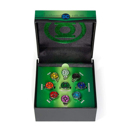 DC Comics Green Lantern Power Rings Emotional Spectrum | Includes 9 Adjustable Rings Featuring Each Emotion