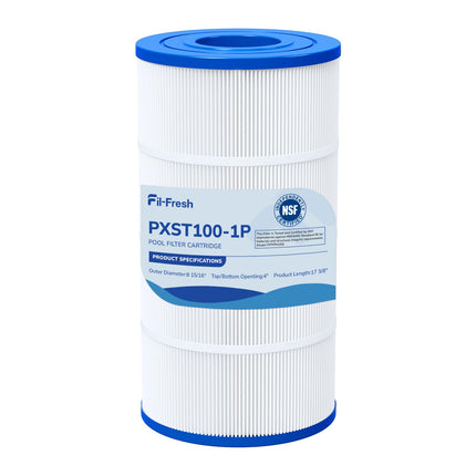 Fil-fresh PXST100 Pool Filters Cartridge Compatible with Hayward XStream CC1000, Replaces Pleatco PXST100, Hayward CCX1000-RE, Unicel C-8311, Filbur FC-1285, 817-0100N/P, 100 sq. ft, 1-Pack