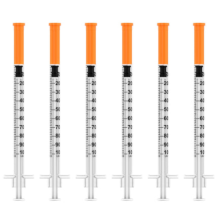 U-100 1ml/cc Disposable Syringe with 30Ga 5/16" (8mm) Needle,30 Pack Individual Wrapped,| Lab Supplies