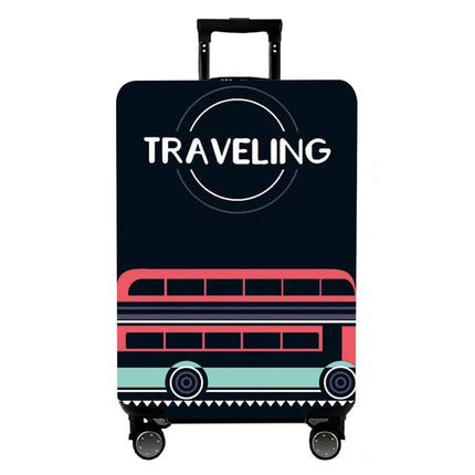 WUJIAONIAO Travel Luggage Cover Baggage Suitcase Cover Protector Skins 18-32 Inch (TRAVELING, L (for 25-28 inch luggage))