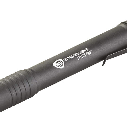 Streamlight 66118 Stylus Pro 100-Lumen Penlight with 2 AAA Alkaline Batteries, Black
