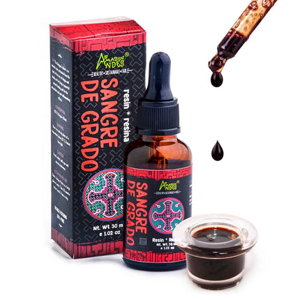 Amazon Andes Dragon's Blood Organic Liquid Extract - Sangre de Drago Sap from Peru | Pure Sangre de Grado Wild Harvested Resin Tincture | Dragons Blood Sap | Sangre de Dragon | 1 fl oz (30ml)