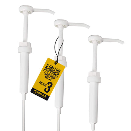 5 Gallon Pump Dispenser - Bucket, Jug & Bottle, Shampoo, Detergent, 3 Pack