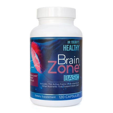 Divine Health Brain Zone Basic | MTHF | Trimethyglycine | Curcumin | B2, B6, B12 | 120 Capsules