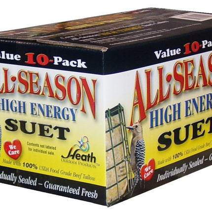Heath Outdoor Products birds DD4-10 All Season High Energy Suet Cake, Case Of 10