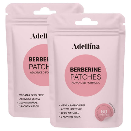 Adellina Berberine Patches Advanced Formula with Berberine L-Glutamine (120 Count)