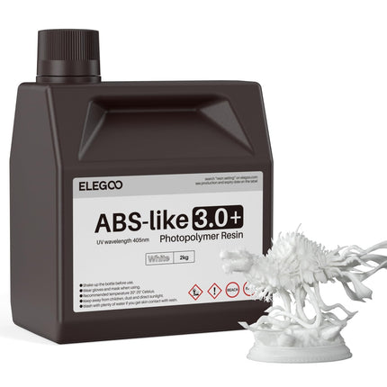 ELEGOO ABS-Like 3.0+ 3D Printer Resin White 2000g