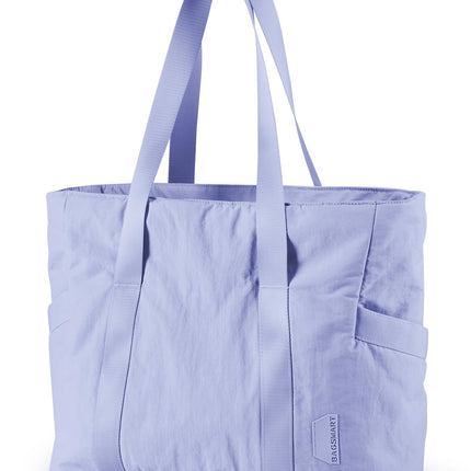 BAGSMART Tote Bag for Women, Tote Bag with Zipper Work Tote with Compartments Nurse Shoulder Hanbag for Travel, Gym