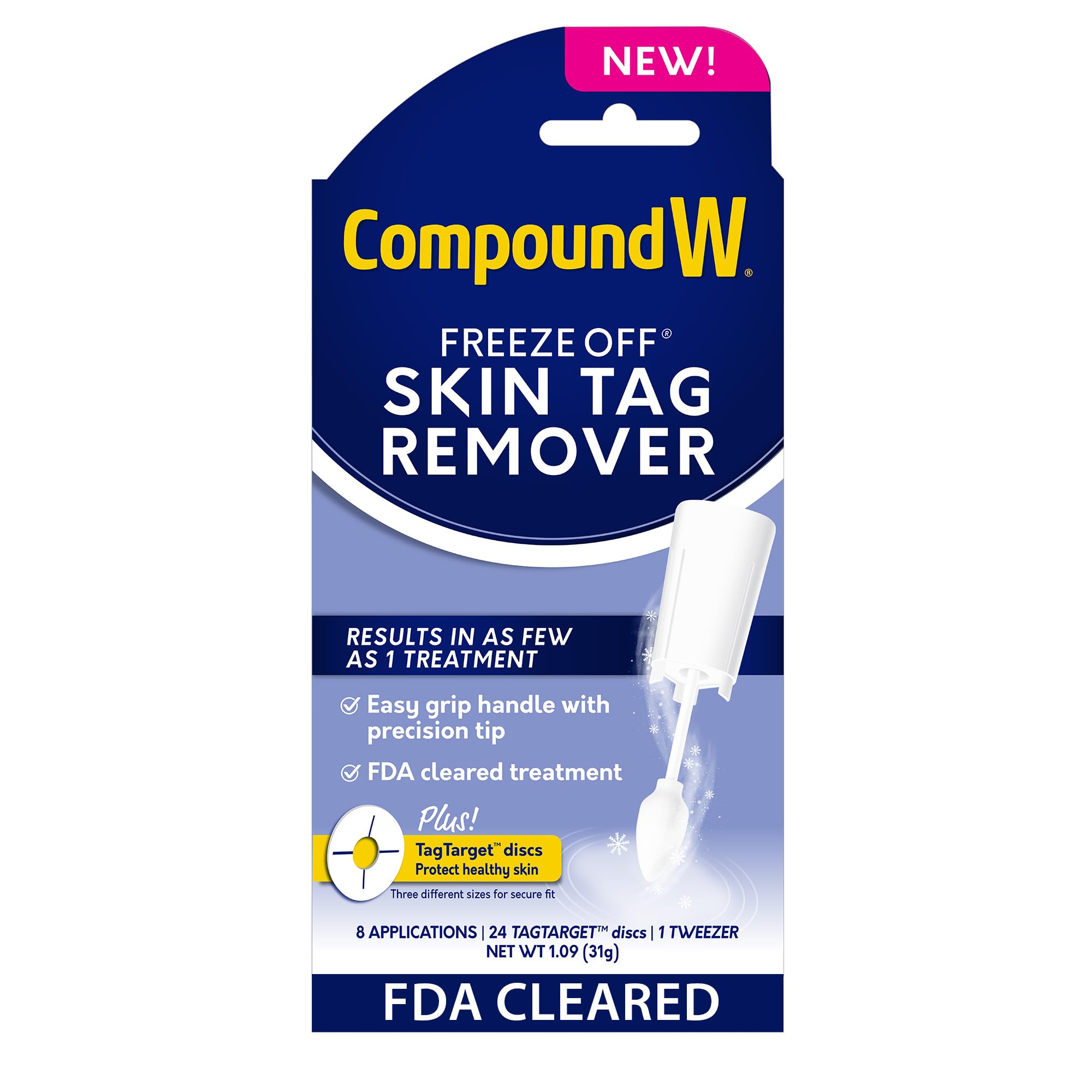 Compound Skin Tag Remover Compound W Freeze Off Skin Tag Remover, FDA Cleared Skin Tag Removal K ...