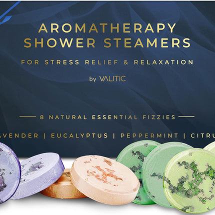 VALITIC Aromatherapy Shower Steamers, Pods for Shower Spa Gift, 4 Scents