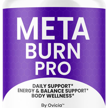 Meta Burn - Official Meta Burn Pro Capsules Advanced Formula with All Natural Ingredients, MetaBurn Pills Maximum Strength for Wellness & Overall Health Support, 60 Capsules for 1 Month