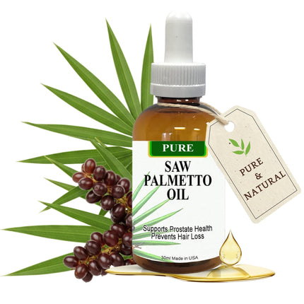PHYTO LIFE Pure Saw Palmetto Oil – 95-98% Concentrated Organic Extract – Liquid Saw Palmetto for Men & Women – Alternative to Capsules & Powder – 1 Fl Oz