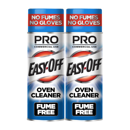Easy-Off Fume Free PRO size Oven Cleaner Foam, Removes Grease & Burned-On Food, For Ovens, Air Fryers & More 24oz (2-count)