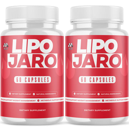 (2 Pack) Lipojaro Capsules, Official Lipo Jaro Pills with Natural Ingredients, Advanced Formula Health & Wellness Support Vitamin, Max Strength Active Lifestyle Multivitamin Supplement (120 Capsules)