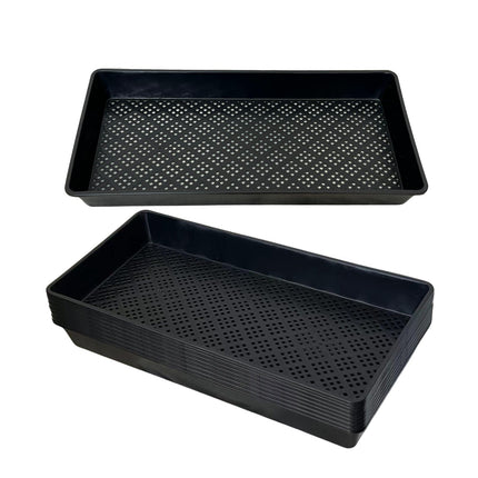 ILITING 1020 Trays Set - 5 Pack (10 Pcs) Durable 1020 Mesh Tray and No-Hole Tray, Ideal Soil Blocking Trays for Seedlings, Microgreens, and Hydroponics, Heavy-Duty
