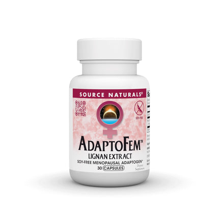 Source Naturals Adaptofem Lignan Extract, Soy-Free Menopausal Adaptogen* - 30 Capsules