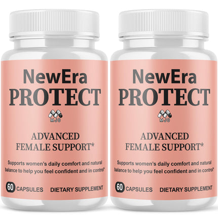 (2 Pack) New Era Protect Capsules, Official Newera Protect Pills for Women with All Natural Ingredients, Advanced New EraProtect Womens Health & Wellness Support Vitamin Supplement (120 Capsules)
