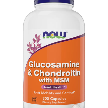 Now Glucosamine & Chondroitin with MSM, 300 Capsules