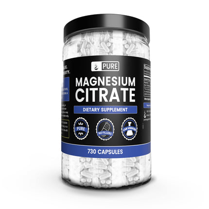 Pure Original Ingredients Magnesium Citrate (730 Capsules) No Magnesium Or Rice Fillers, Always Pure, Lab Verified