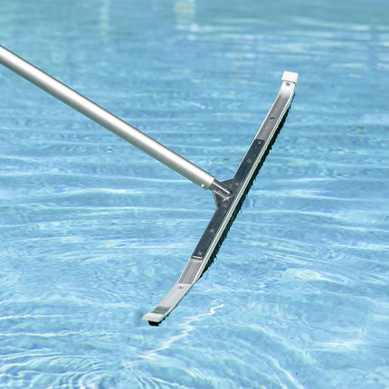 Poolmaster 36-Inch Extra-Wide Commercial Swimming Pool Wall Brush, Heavy-Duty Aluminum Back with Nylon Bristles, Safe for Vinyl, Gunite, Fiberglass and Concrete Pools