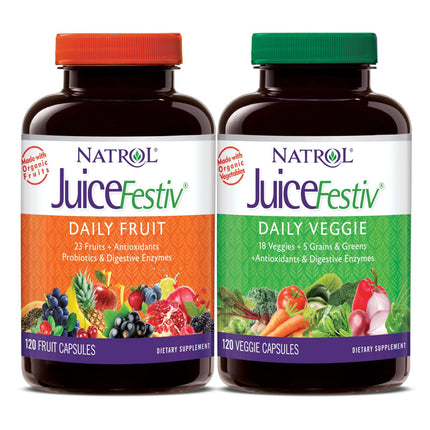 Juice Festiv Daily Fruit and Veggie - 120+120 capsules