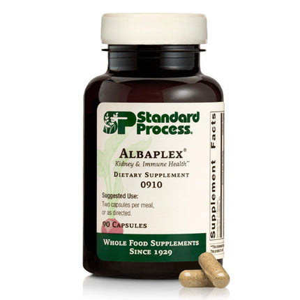 Standard Process Albaplex - Liver & Immune Health Dietary Supplement - Contains Vitamins A, B6 & C - Non-Dairy- 90 Capsules (45 Servings)