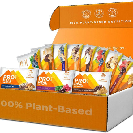 PROBAR MEAL Bar – Plant Based Meal Replacement Bar with Whole Food Ingredients, Oats, Nuts & Seeds, Vegan, Gluten Free, Non-GMO Bar for Breakfast & On-the-Go Energy (12 Flavor Variety Pack), Flavors May Vary