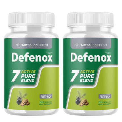Valdivia (2 Pack) Defenox Capsules - Official Defenox Supplement, Premium Formula, Natural Vitamins for Health & Wellness - 120 Capsules for 2 Months