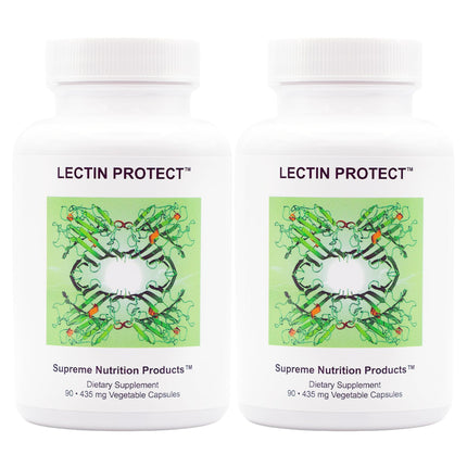 Supreme Nutrition Lectin Protect, 90 Pure Herbal Combination Vegetarian Capsules | 2 Pack