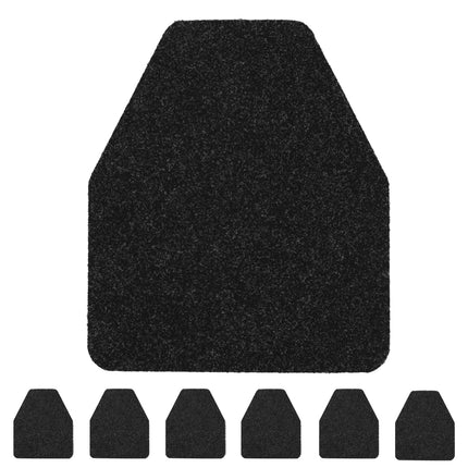 6Pcs Urinal Mats for Men Bathroom Commercial Floor Mats Pads for Mens Room Non Slip Splash Toilet Bulk Washable Disposable Large Color Grey 17Inch x 20.5Inch