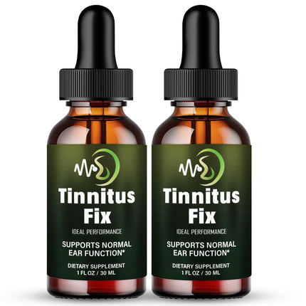 Tinnitus Fix Drops, Official TinnitusFix Tinnitus Relief for Ringing Ears, Advanced Ear Health Support Supplement Liquid Drop All Natural for Healthy Ringing Ear, Tinnitus Fix Dropper Reviews (2 Pack)