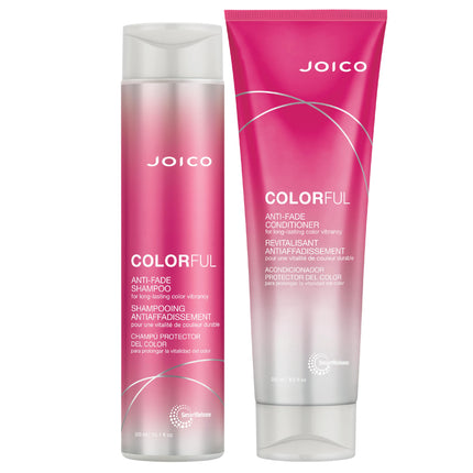 Joico Colorful Anti-Fade Shampoo and Conditioner Set Preserve Hair Color Long-Term Vibrancy For Color-Treated Hair