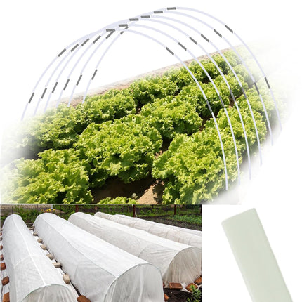 Sunwuk Greenhouse Hoops 20pcs, Garden Hoops for 1-3.5ft Wide Raised Bed, 5 Sets of 5.6ft Long Super Bendable Fiberglass Support Frame, Small Garden Tunnel for Row Cover (S Size)