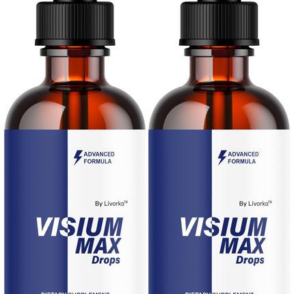 (2 Pack) Visium Max Drops - Visium Max Drops Health Support Supplement, All Natural Premium Advanced Liquid Formula Drop for Overall Wellness and Support Health, 2 Bottles for 2 Months
