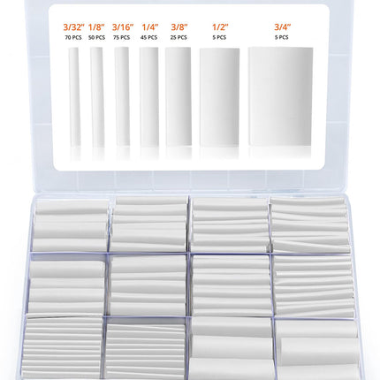 Wirefy Heat Shrink Tubing Kit 180 PCS - 3:1 Ratio Adhesive Lined, Wire Shrink Wrap Tubing - Industrial Heat-Shrink Tubing - Black - Shrink Wrap Tubing | Trusted UL Certification