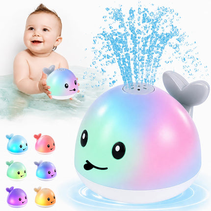 ANGGIKO Baby Bath Toys Light Up Pool Water Toy for Toddlers Babies 1-3 Gift