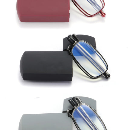 sevenplus 3 Pack Reading Glasses Blue Light Blocking, Anti UV Glare, Foldable Computer Spring Hinge Readers for Women Man 1.5X