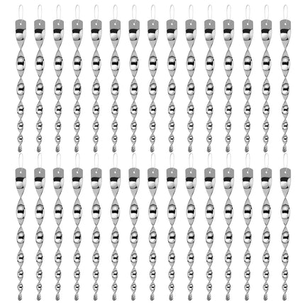 Besmon Woodpecker Bird Scare Devices，Reflective Scare Rods Control Device to Keep Birds Away from Patio Pool（Christmas Reflective Strip Hanging Home as Decoration） (30PCS)