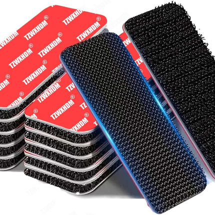 8 Sets Heavy Duty Hook and Loop Strips with Super Adhesive
