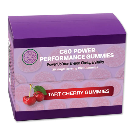 C60 Power C60 Gummies - Natural Wellness & Antioxidant Support for Men & Women, 99.99% Pure Sublimated Carbon Fullerenes, Promotes Energy, Mental Clarity, & Stamina - 30 Count