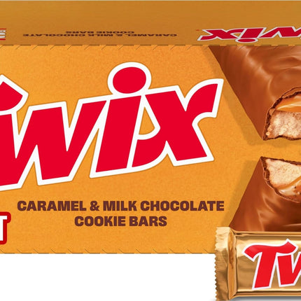 TWIX Full Size Milk Chocolate Caramel Cookie Candy Bars, Bulk, 36 ct