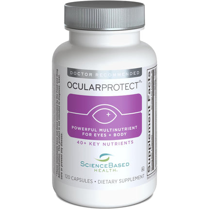 ScienceBased Health OcularProtect – Daily Multivitamin with Advanced Eye Health Support – 40+ Key Nutrients with Lutein, Zeaxanthin, Turmeric & Quercetin – Immune & Antioxidant Support