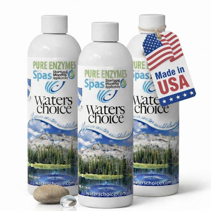 Waters Choice Pure Enzymes for Spas 3 Pack- Hot Tub Enzyme Cleaner & Spa Water Clarifier – Chemical-Free Hot Tub Cleaner, Spa Enzyme Treatment for Crystal Clear Water, No Harsh Chemicals