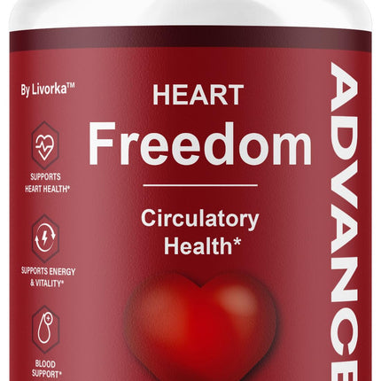 Heart Freedom - Heart Freedom Capsules, Official Pills All Natural Ingredients - Maximum Strength, Premium Advanced Formula Support Health & Wellness, 60 Capsules for 1 Month