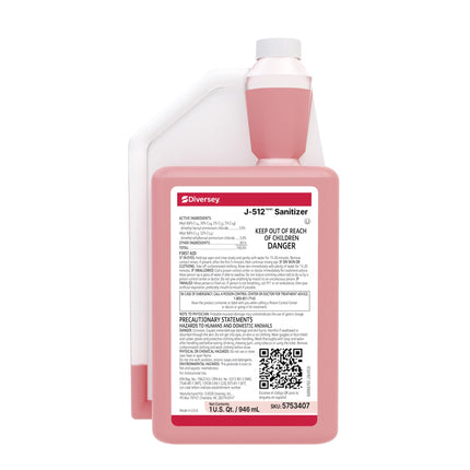 Diversey Suma Final Step J-512 Sanitizer, AccuMix, 32 oz