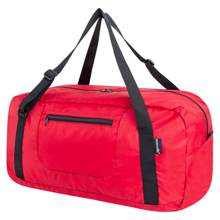 HOLYLUCK Foldable Travel Duffel Bag For Women & Men Luggage Great for Gym -55L, Red