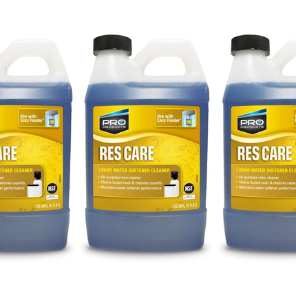 ResCare RK03B All-Purpose Water Softener Cleaner Liquid Refill, 64 oz. Bottle, 3 Pack