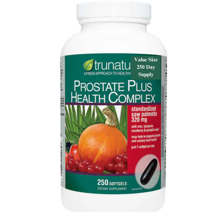 Saw Palmetto Prostate Health Complex with Zinc, Lycopene and Pumpkin Seed Compatible with Nature, 250 Softgels + Bundle with Weekly Pill Organizer (2 Items)